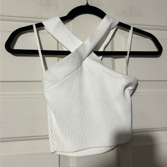 Babaton Sculpt Knit Criss Cross Cropped Tank - Picture 2 of 6